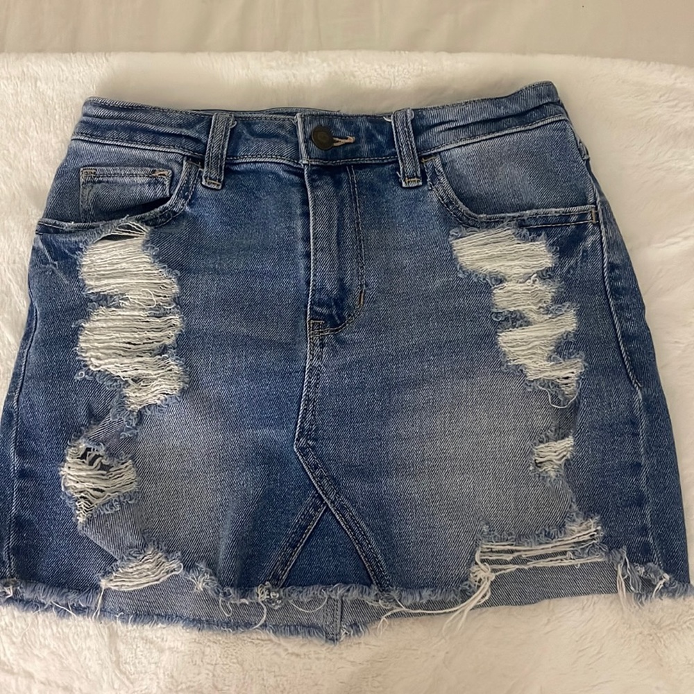 Hollister Denim Skirt Size 3 W26